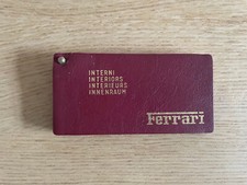 Ferrari échéancier de cuir nuancier couleur pour intérieur original et complet