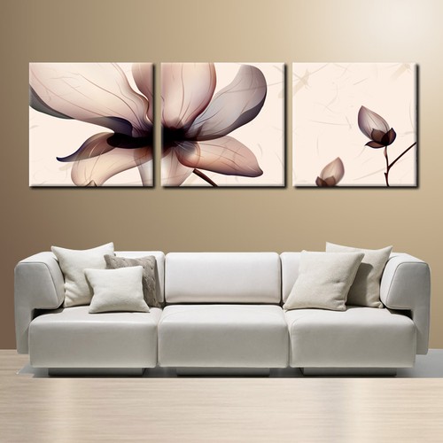Flower ready hang mounted - ready, to