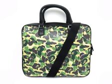 NEUF SACOCHE MONTBLANC X BAPE 125347 PORTE DOCUMENTS CUIR CAMOUFLAGE BRIEFCASE