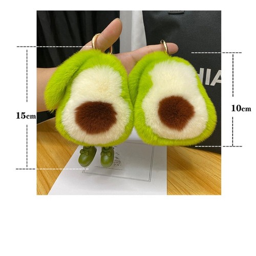 1pc faux lapin fourrure avocat - 1pc,