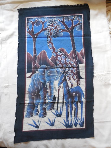 Peinture africaine sur tissu - peinture,