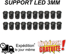 Lot 20 Porte LED 3mm Noir –
