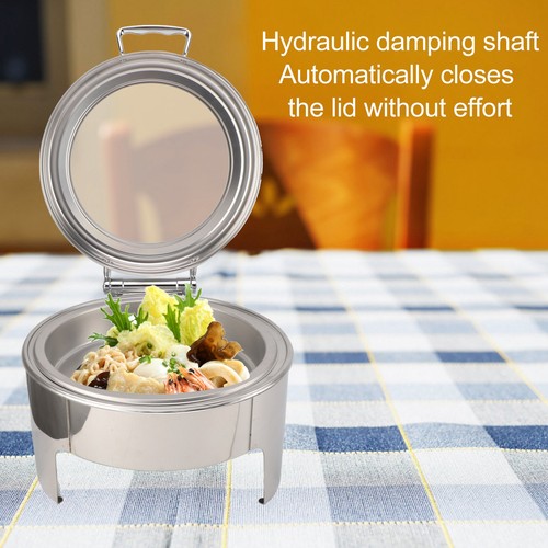 Round stainless steel - 6l,