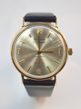 W163-Vintage Bulova 14K Yellow Gold 23 Jewels Water Proof Self Winding Watch