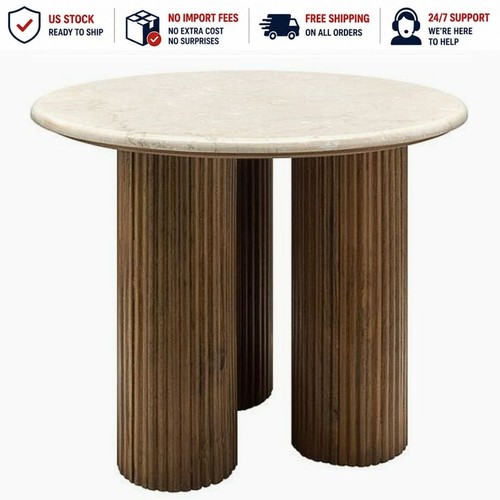 Zaidan round marble top - round,