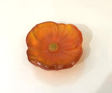 fleurs de Cactus signée DAUM FRANCE par Hilton Mc Connico Pate de verre Cristal