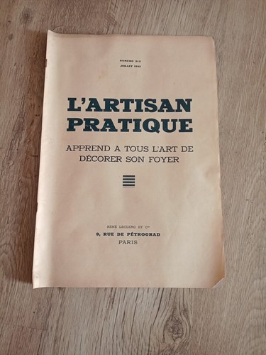Artisan pratique juillet - l,