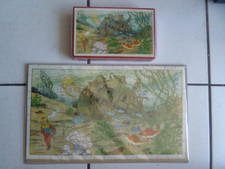 HERGE / TINTIN  RACKHAM LE ROUGE    /  PUZZLE CHEQUE / TIMBRE /  SUPERBE ETAT