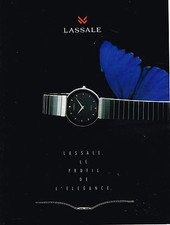 PUBLICITE ADVERTISING 094  1991  LASSALE  collection montre