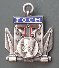 Insigne Paquebot FOCH 1951 Compagnie Navigation Fabre Fraissinet ORIGINAL BADGE