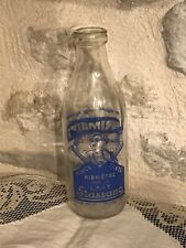 Ancienne bouteille publicitaire LAIT STASSANO, en verre