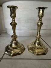 Paire de Bougeoirs en Bronze Doré, tres bon état