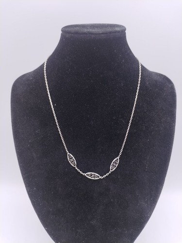 Collier vintage argent - vintage,