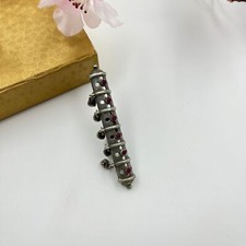 Déclaration longue bague de doigt oxydé indien allemand argent bijoux...