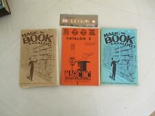 Magic INC. Book Catalog 1, 2 & 3, Magie,Prestidigitation, Card Magic, Coin Magic