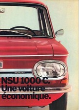 Catalogue brochure NSU 1000 C 05/1971 France
