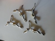 fd stock lot de 4 Christ Crucifix en métal sans Croix