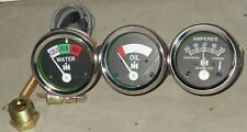 IH Farmall Temp-Oil-Amp Gauge H, I4,I6,I9, M,O4,OS4,O6,OS6, TD6,W6, W9,WD9 chrom