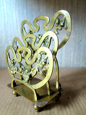 PORTE LETTRE Style Baroque Rococo laiton bronze brass letter holder rack XIXe s.