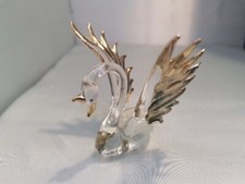 CYGNE en cristal Doré à l'OR