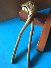 Ancien Casse Noisette Perroquet en Bronze