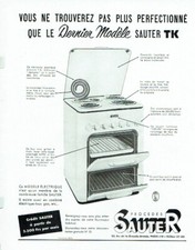 publicité Advertising 0721 1954   Sauter procédés cuisinière éléctrique TK 
