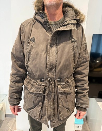 Parka jules kaki patchs - parka,