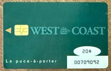 CANADA WEST COAST CARTE DE