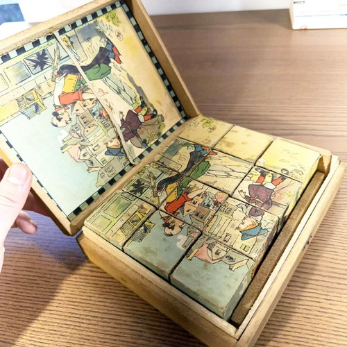 Jeu ancien cubes - de,