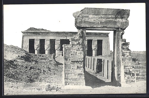 Cpa denderah the temple - cpa,