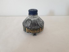 Ancien Encrier en verre Moulé