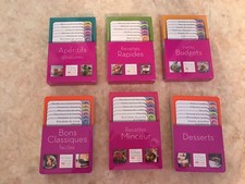 Lot 6 coffrets fiches recettes
