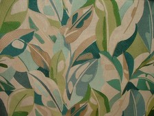 2,1 Mètres Artisan Feuille Aquarelle Tissu Rideau Brodé Rembourrage Coussin