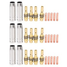 33 Pièces /Ensemble Chalumeau À Souder Mig Buse Torche Bec Embouts D'or Emb7684