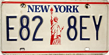Plaque D'Immatriculation Originale New York Liberty USA E82 8EY