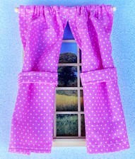 Paire De Rose Rideaux &