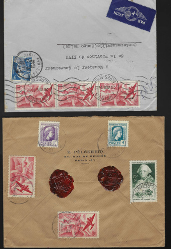 1948 france congo - belge, poste