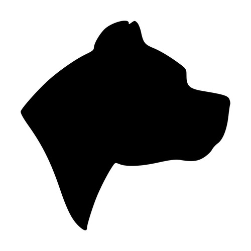 Pit bull head vinyl decal - pit,