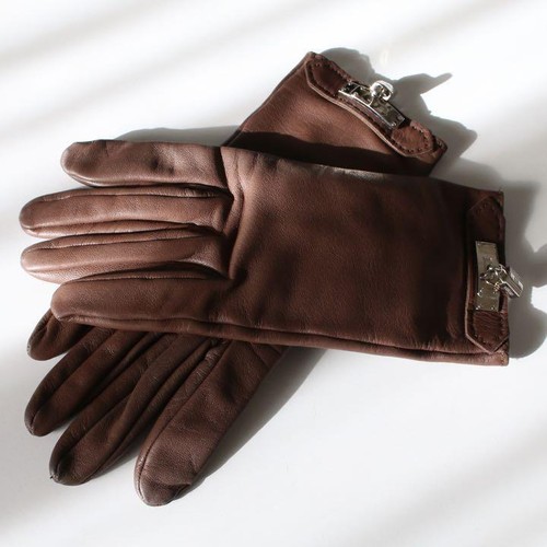 Gants hermès marron - hermès, foncé