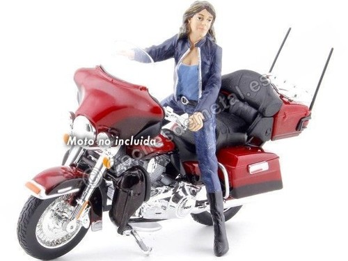 Figurine résine motard - en,