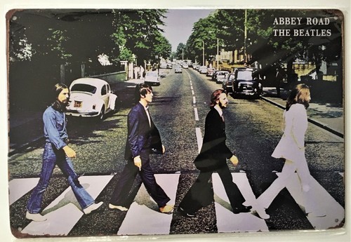 Beatles abbey road logo tin - beatles,