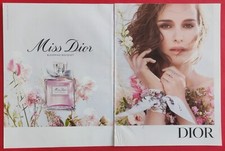 Publicité de Presse:  Parfum MISS DIOR  Natalie PORTMAN et Sac KUSAMA