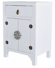 Armoire Blanc Asiatique Meuble Console de Nuit Commode Chine Commode Rétro