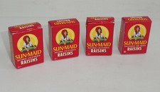 4 BOITES CARTON POUR ACCESOIRES DINETTE EPICERIE JOUET POUPEE SUN.MAID USA 