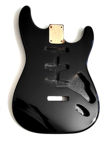 Corps stratocaster noir en - corps, noir,