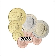 Série 8 pièces Euros Espagne 2023 - 1 centimes à 2 Euros UNC Neuves .