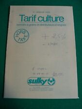 catalogue Agricole : SULKY semoirs a grain et distributeurs d'engrais / 1985