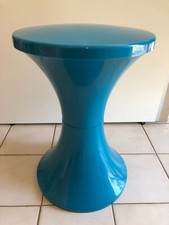 ⭕ superbe tabouret turquoise TAM TAM  vintage années 1970
