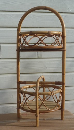 Bar bambou vintage porte - bar, en