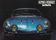 Catalogue ALPINE A110 Berlinette 1970 France